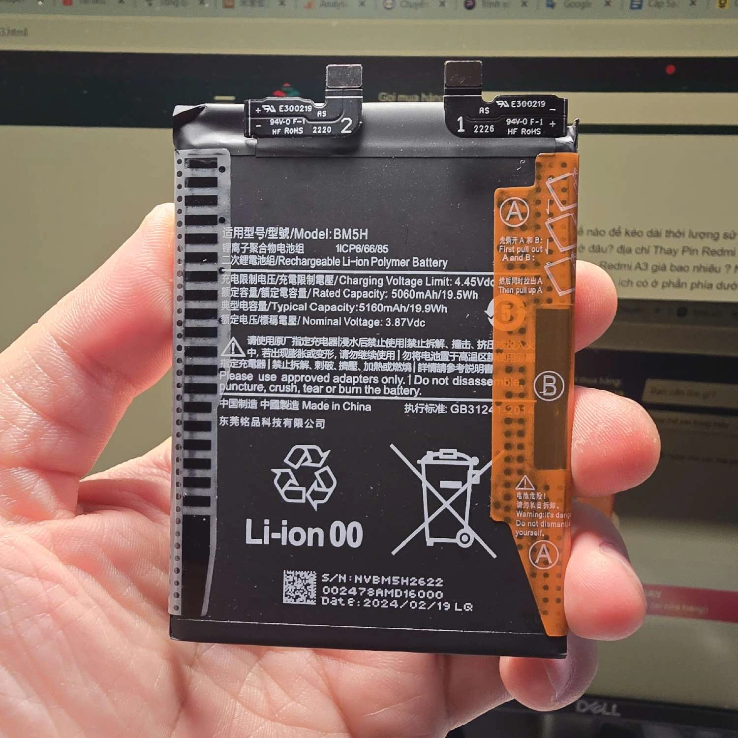 Thay Pin Xiaomi 12 Pro BM5H